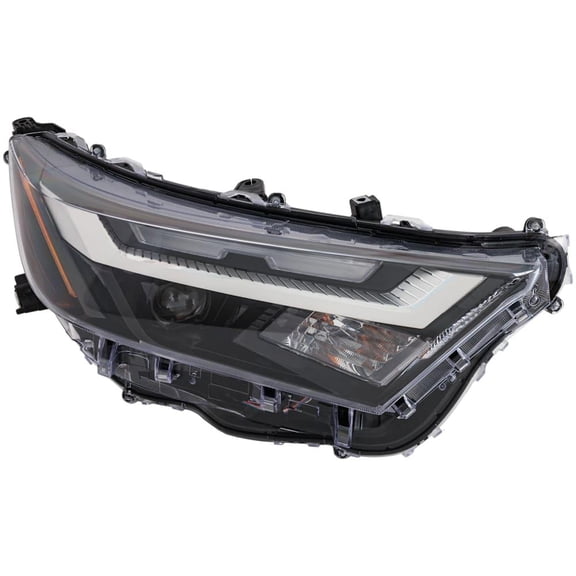 Right Headlight Assembly Compatible with 2022-2023 Toyota RAV4 LE XLE XLE Premium TRD Off-Road Adventure Limited 2.5L I4 A25A-FKS DOHC 203HP Passenger Halogen LED