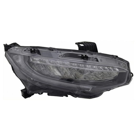 New Right LED Headlight Compatible With Honda Civic Sport Touring Hatchback 4 Door 1.5L 2018 2019 By Part Number 33100Tbaa11