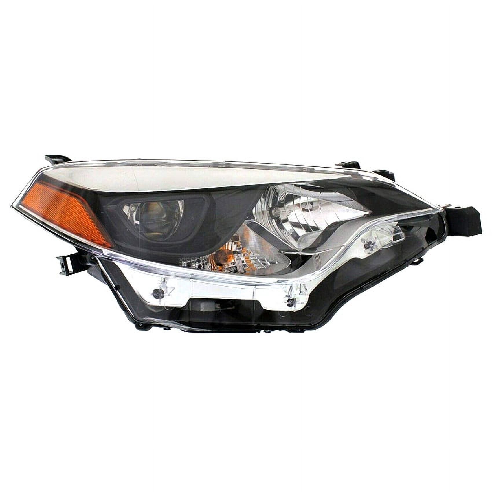 Auto-Lightingo Halogen Headlights – 2014-2016 Toyota Corolla LE CE, Left & Right Pair