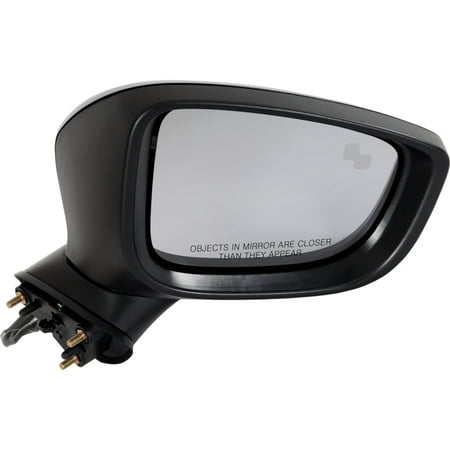 Passenger Side Door Mirror Compatible with 2016-2023 CX-9 2017-2023 CX-5 Power Paintable Manual Folding Blind Spot Detection Signal KB8C69121A TK48691N1A51