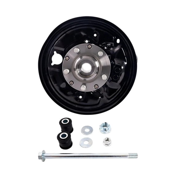 Rear Passenger Side Loaded Knuckle Assembly Compatible with 2001-2008 Subaru Forester 2.5L H4 With Rear Drum Brake Bearing Hub Dust Shield 28419FE001