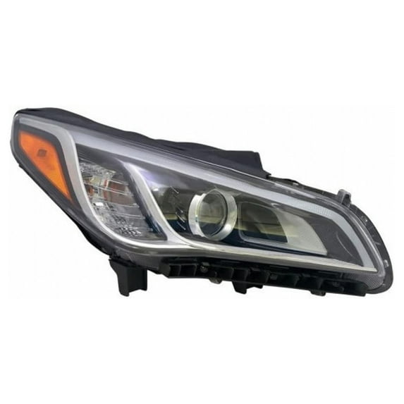 New Right Side Headlight Compatible With Hyundai Sonata Sport 2.0T 2015 2016 By Part Numbers Hy2503184 Hy2502184 92102C2100 92101C2100