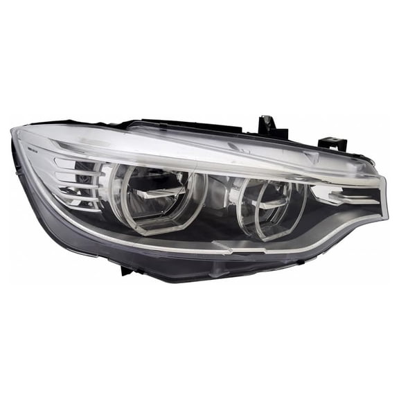 New Right Side Headlights Compatible With Bmw 428i Base Hatchback Plastic Led Bulb High And Low Beam Included Clear Lens 2014 2015 2016 2017 2018 By Part Numbers Bm2519157 63-11-7-377-856 63117377856