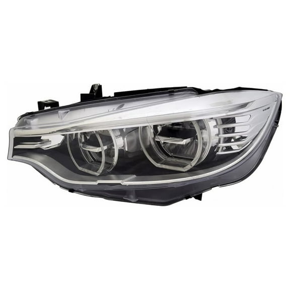 LED Head Lamp Assembly Compatible with 2016-2018 BMW X5 xDrive40e 2.0L Plug-In Hybrid Right Passenger Side Replaces BM2519157 63-11-7-377-856