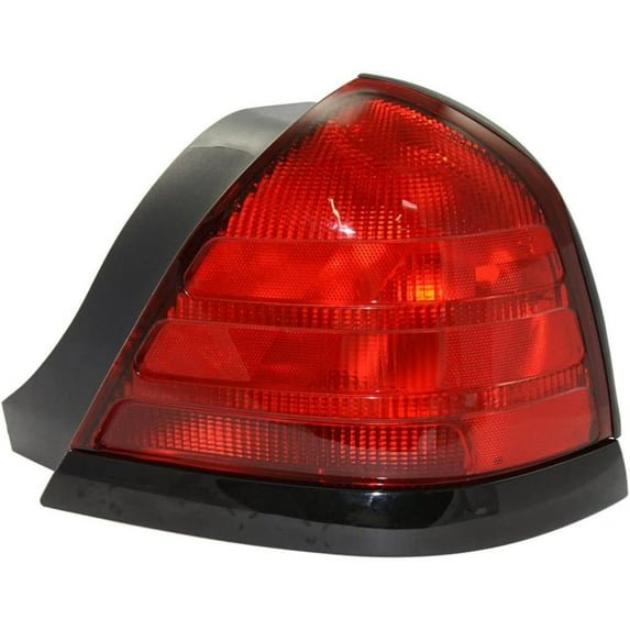 New Tail Light Passenger Right Compatible with 2006-2009 Ford Crown Victoria Fleet 4.6L FO2801160 8W7Z-13404-A Red Lens Halogen Direct Replacement Aftermarket