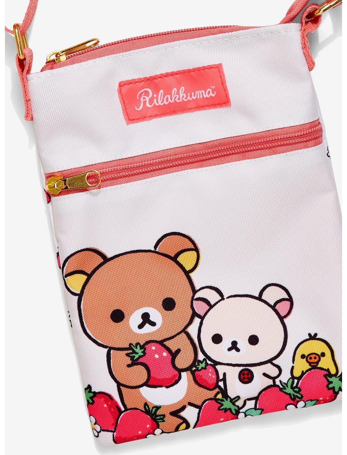 New Rilakkuma Strawberry Passport Crossbody Bag