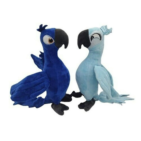 New Rio BLU & JEWEL Macaws Plush Doll, Bird Standing Plush Toy, Boys / Girls Birthday Party Gift, Kids Soothing Toy, Bedroom Living Room Animal Decoration