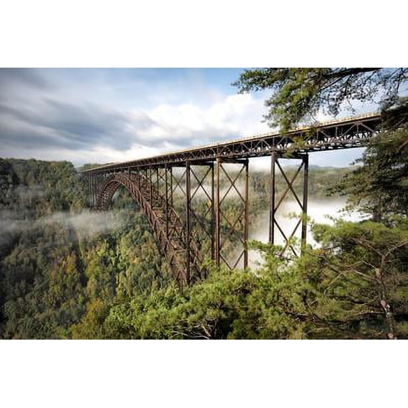 New River Gorge Bridge, Scenic Unframed Photographic Print Wall Art by Danny Head Sold by ArtCom
