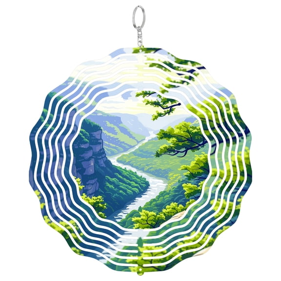 New River Gorge Park 3D Wind Spinner Kinetic Garden Yard Art