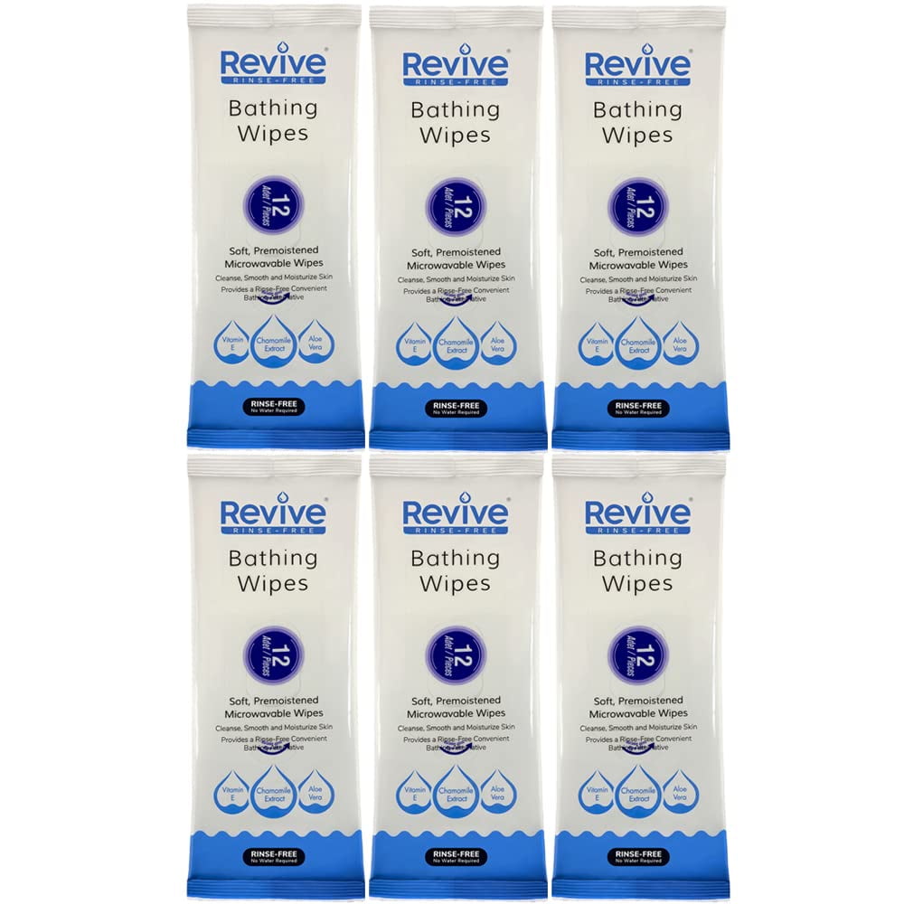 New Road Health Supply Rinse Free, Disposable Bathing Wipes for