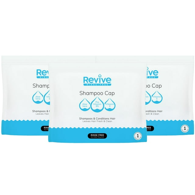 New Road Health Supply Rinse Free Shampoo Cap, Shampoo and Condition Without Water, Shower Cap