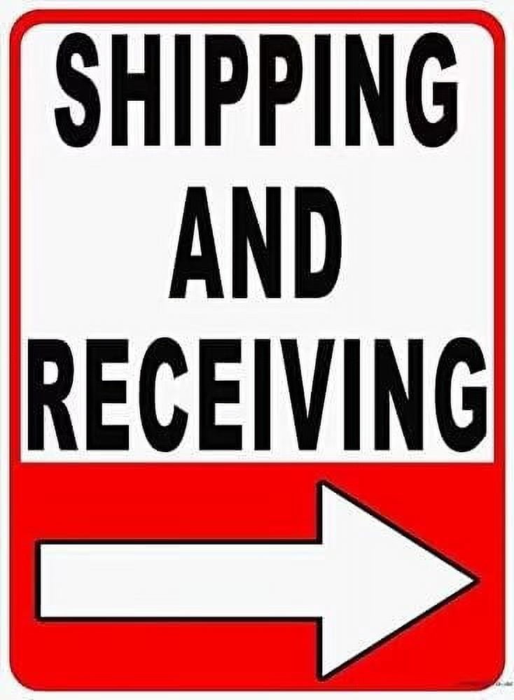 New Road Sign Aluminum Sign Shipping and Receiving Sign Right Arrow ...