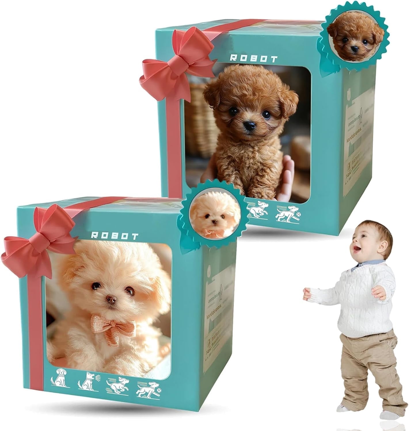 New Robot Dog, My Realistic Robot Puppy That Acts Like a Real Puppy, Smart AI Robotic Puppies, Interactive Plush Dogrobot for Adults, Robots Dogs for Walking, Barking, Tail Wagging