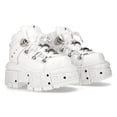 thumbnail image 1 of New Rock Boots M-TANK106-C1 Unisex White 100% Leather Goth Platform Punk 43, 1 of 6