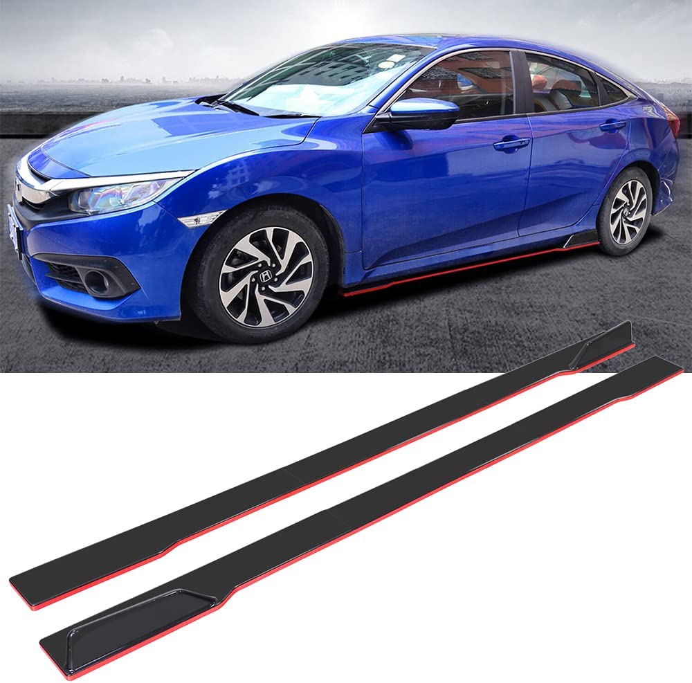 Left Right Rocker New Rocker Panels 6PCs Universal Car Body Styling Side Skirts Left ...