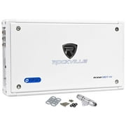 Rockville RXM8BTW 1500W Peak 750W RMS 8-Channel Marine Class D Amplifier with Bluetooth, Aluminum Casing