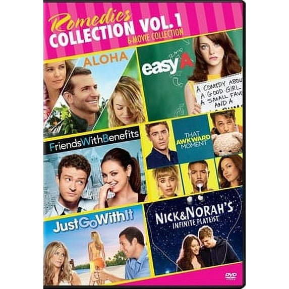 New Rom Com 6 Pack: Aloha / Easy A / Friends With Benefits + 3 more (DVD)