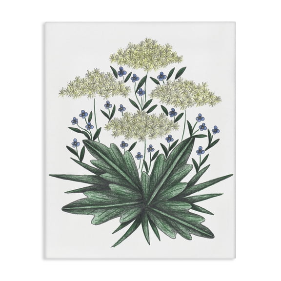 New Roots Vintage Sketch Canvas Wall Art, design by Cecilia Battaini