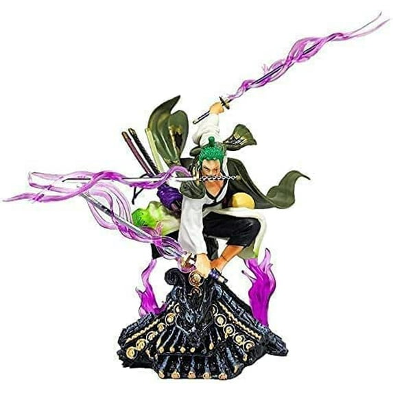 New Roronoa Zoro Statue 20cm/7.9inch Land of Wano Country Zoro Figurine Cartoon Anime Collection Decoration
