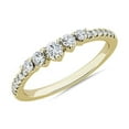 thumbnail image 1 of New Round Cut 0.35 Ct IGI Certified Lab Grown Diamond Anniversary Eternity Band for Women (E/VVS2) Solid 14K Yellow Gold Size 7 by Diamond-Capitals, 1 of 8