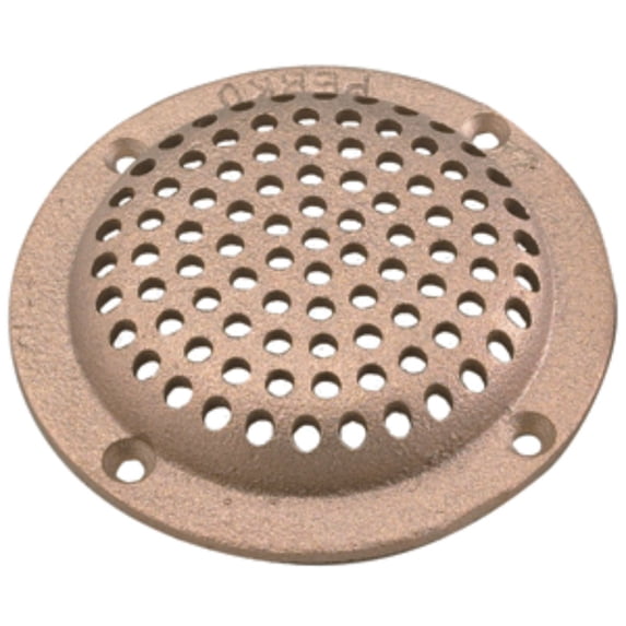 Perko 0086006PLB Cast Bronze 6" Round Strainer