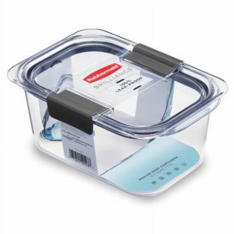 New Rubbermaid Brilliance 4.7Cup Food Storage Container. 100 leak