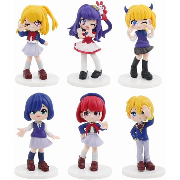 New Ruby Figure, Pawpaw Figure, Ai Shinano Figure, Aqua Figure, Big Head Standing Clockwork Baby Figurine 11cm/4.3nch Handmade PVC Anime Statue Craft Gift