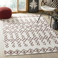thumbnail image 1 of SAFAVIEH Cedar Brook Jamison Geometric Cotton Area Rug, Ivory/Rust, 4' x 6', 1 of 6
