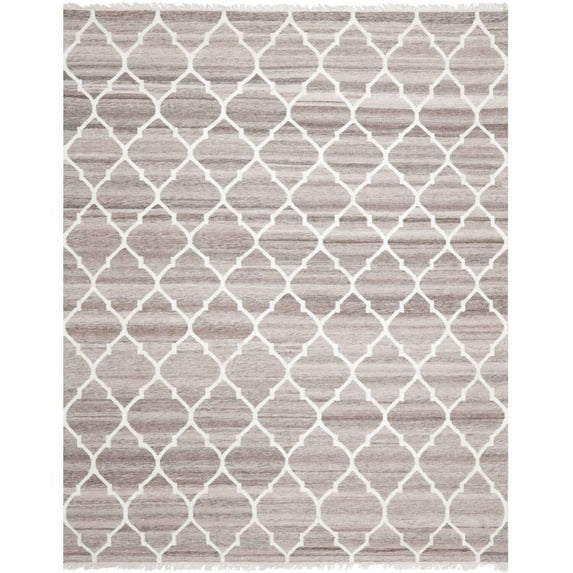 New Rug Collections NKM317A-8-Color:Light Grey/Ivory,Shape:Large Rectangle,Size:8' x 10'
