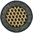 thumbnail image 1 of New Rug Collections NPT428A-9-Color:Beige/Blue,Design:Contemporary,Shape:Round,Size:6'L x 6'W, 1 of 3