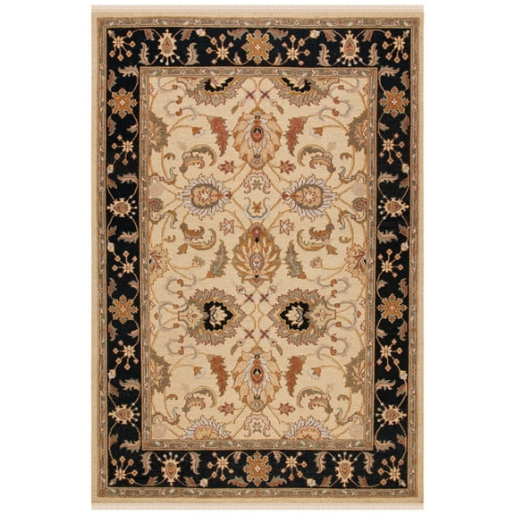 New Rug Collections SUM419A-9-Color:Light Gold/Black,Design:Contemporary,Shape:Medium Rectangle,Size:9'L x 6'W