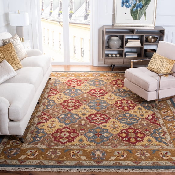 Safavieh Sumak Basil Oriental Wool Area Rug, Taupe/Multi, 8' x 10'