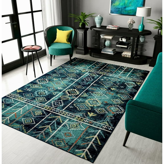 New Rugs for Living Room 8x10 Teal Modern Rugs Dining Room Rug Contemporary 5x7