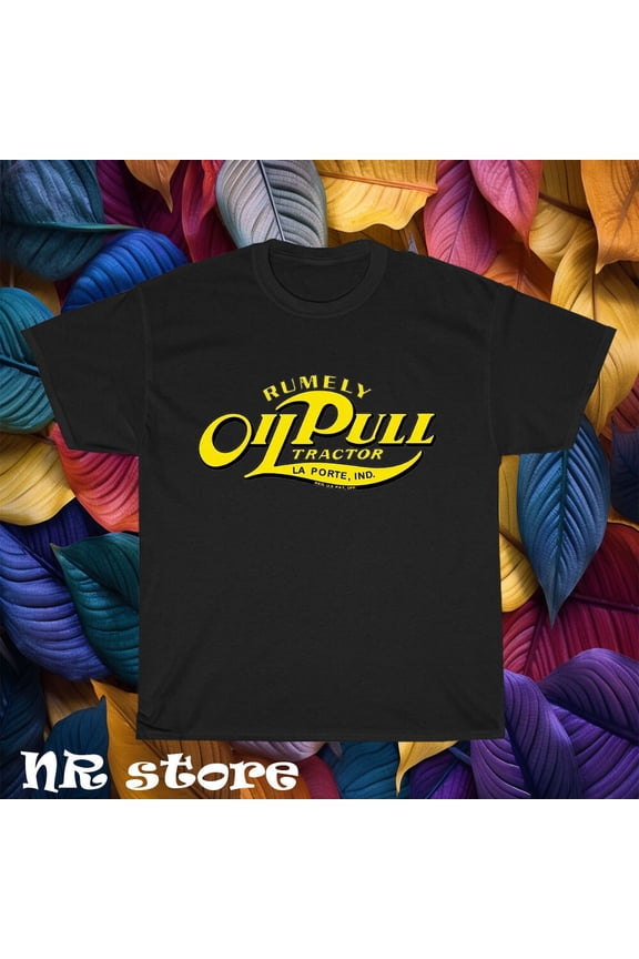 New Rumely Oil-pull Tractor logo T shirt Funny Size S to 5XL