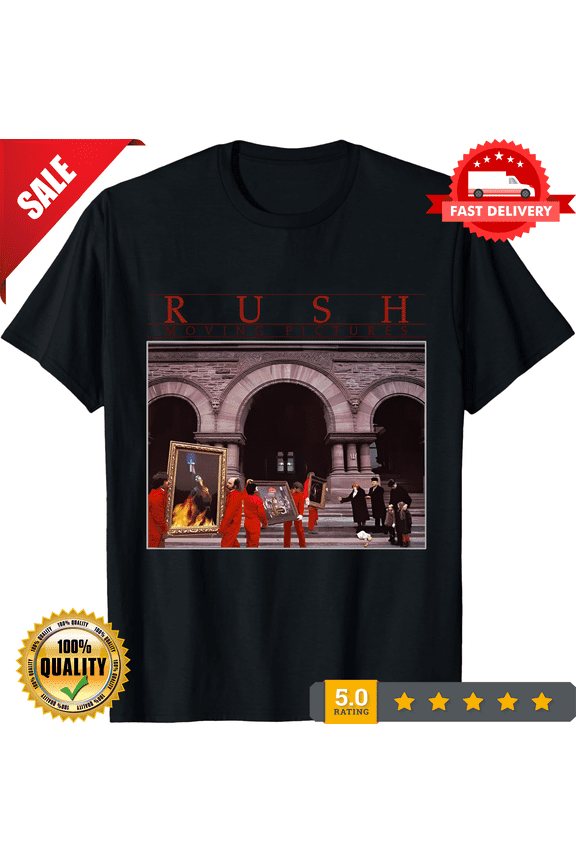 New Rush Moving Pictures Graphic Black T-Shirt For Men , Women, ULTRA LIMITED-TH72082