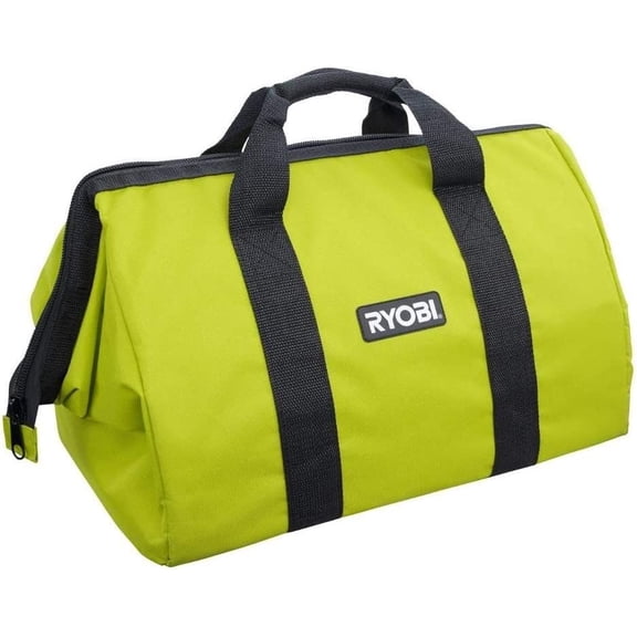 New Ryobi 18" x 12" x 12" Contractors Heavy Duty Green Tool Bag$$Tools
