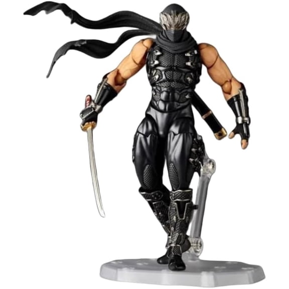 New Ryu Hayabusa Figure, Fighting Movable Ryu Hayabusa Anime Figures 18cm/7.1inch Anime Character Statue Model Desktop Decoration Ornament Gifts
