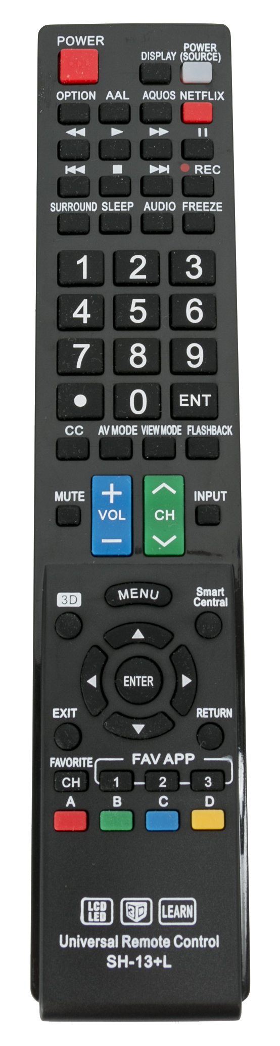 Telecomando Sostitutivo Per Sharp 37ET-35H – SimplyAll, Senza Programmazione, Batterie Incluse