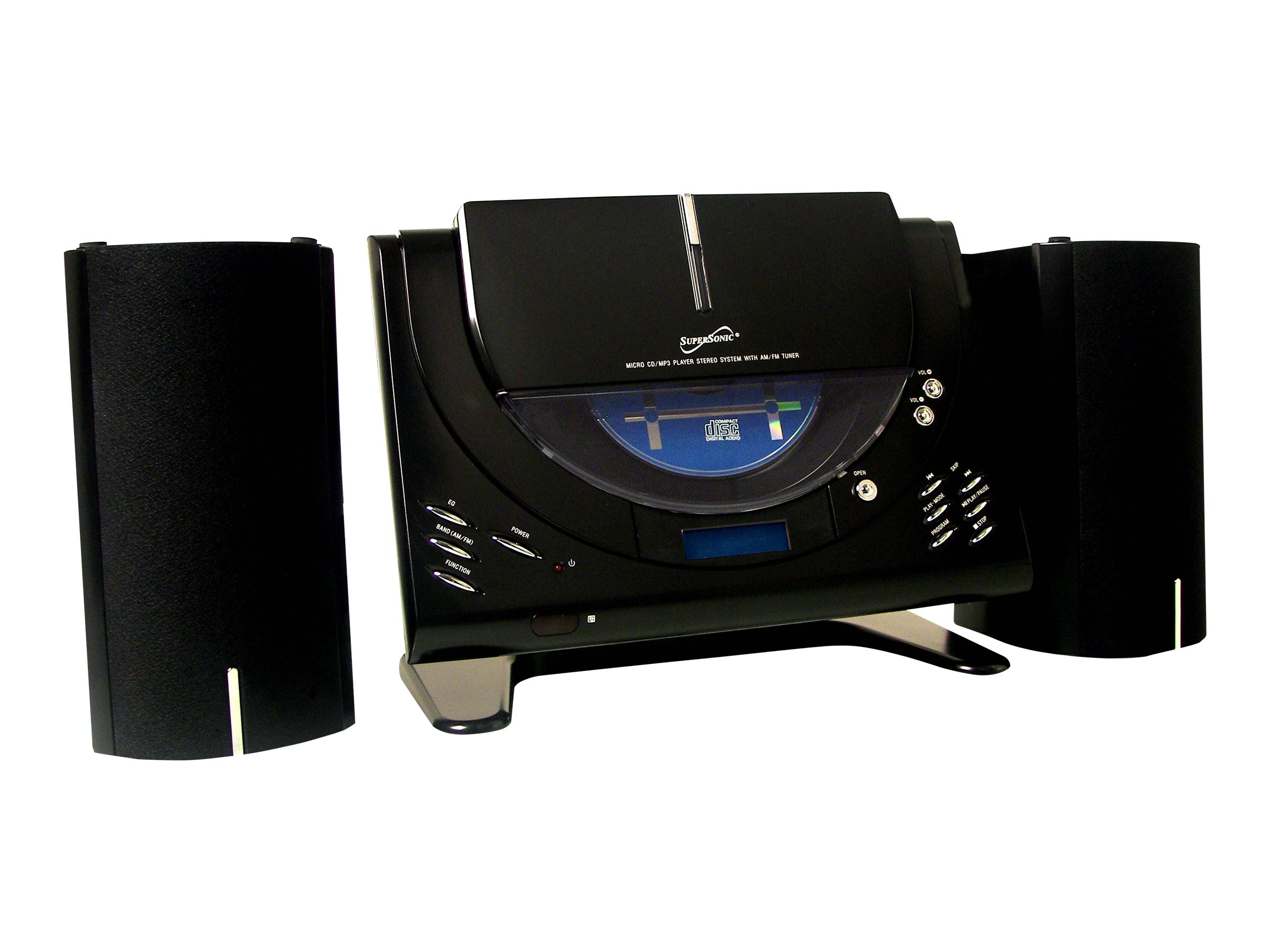New SUPERSONIC SC-3399M Vertical Loading CD/MP3 Micro System AM/FM Radio SC-3399 - image 1 of 3
