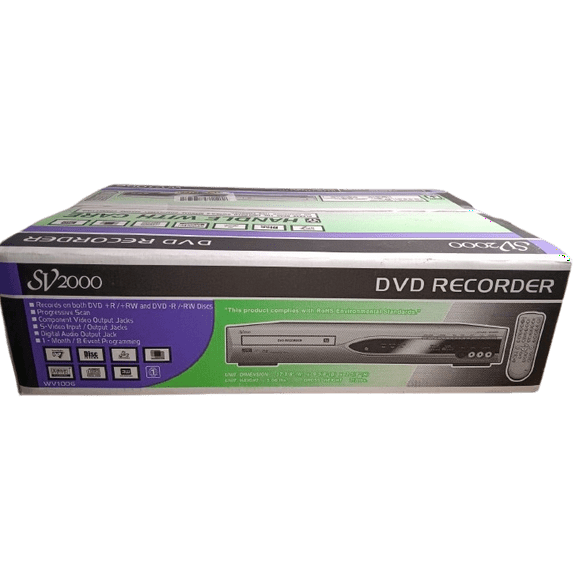 New SV2000 WV10D6 DVD Player/Recorder