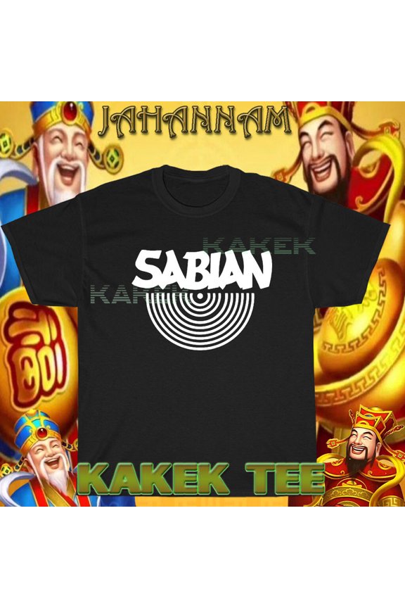 New Sabian Drums Symbol Logo Men's T-Shirt American Funny Size S to 5XL
