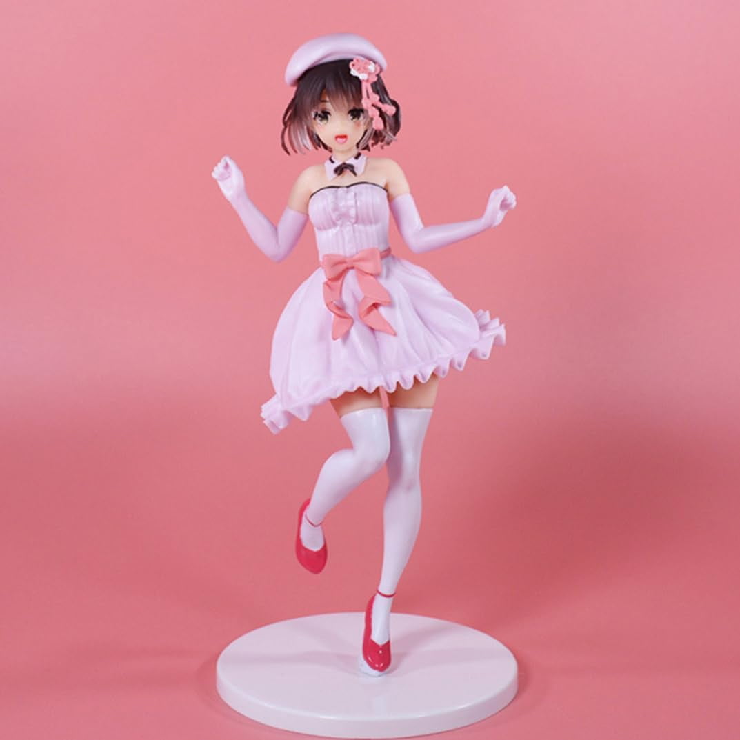 New Saekano: How to Raise A Boring Girlfriend Megumi Kato (White skirt Ver) Character Anime Model Statue Action Figures Desktop Ornament Popular Decorations Fan Souvenirs Creative Gift Collectable