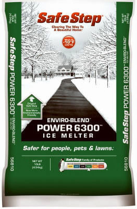 Safe Step Nature's Power Ice Melt New Safe Step Power 6300 Enviro Blend 10 LB Premium Ice Melter Melts
