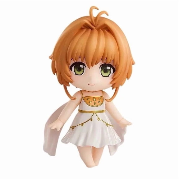 New Sakura Figure LI SYAORAN Figure Q Version Replacement Face Movable Anime Figures 10cm/3.9inch Handmade PVC Collection Decor Statue Desktop Model Gifts (LI SYAORAN)