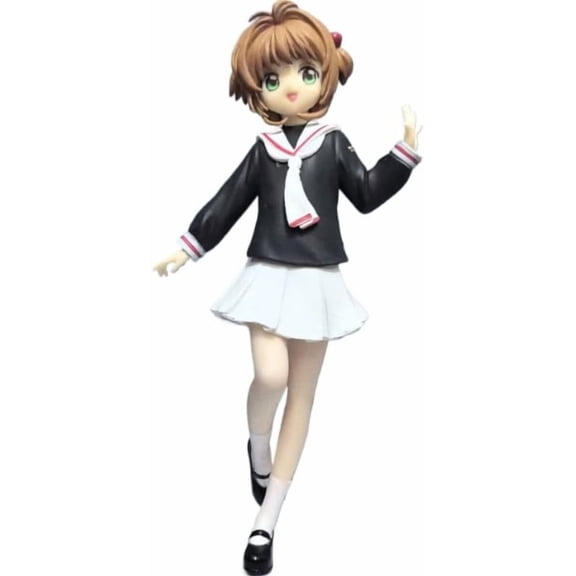 New Sakura Figure, Suit Standing Sakura Anime Figures 16cm/6.3inch Handmade PVC Character Action Model Figure Statue Decoration Ornament Gifts