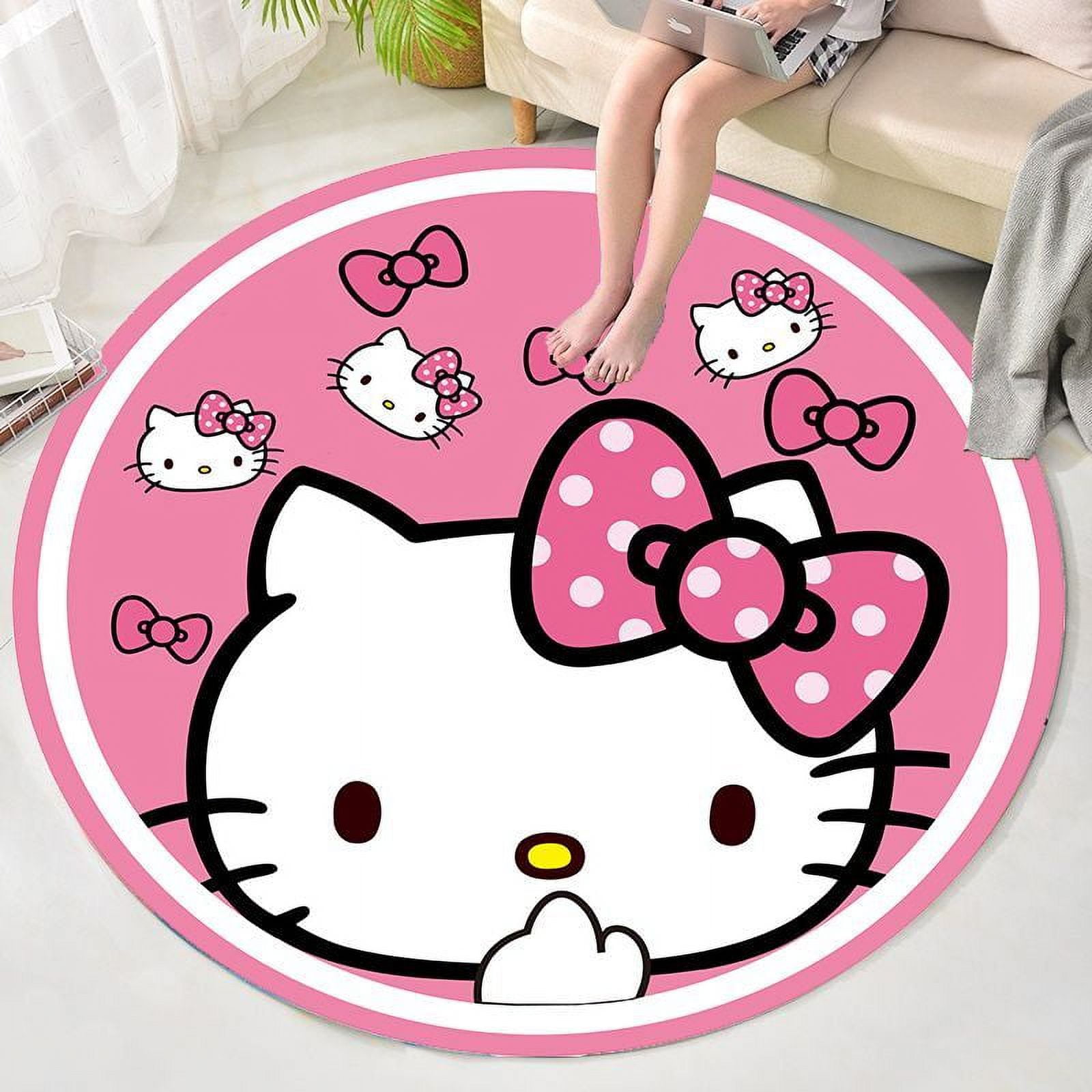 New Sanrio Cartoon Hello Kitty Living Room Carpet Lounge Rug Cute ...