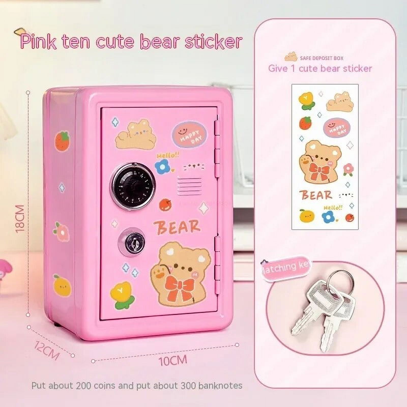 New Sanrio Cute Kawaii My Melody Cinnamoroll Wrought Iron Safe Piggy