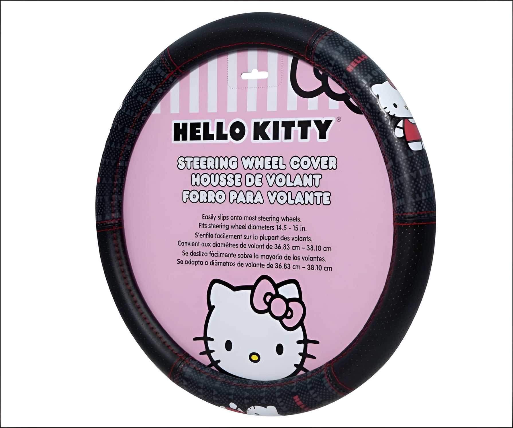 New Sanrio Hello Kitty Core Car Truck Synthetic Leather Steering Wheel Cover