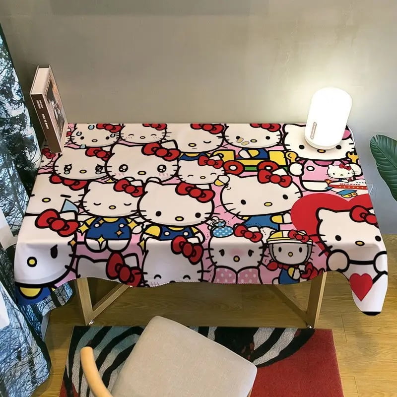 New Sanrio Hello Kitty Cute Table Cloth Fashion Kawaii Tablecloth ...