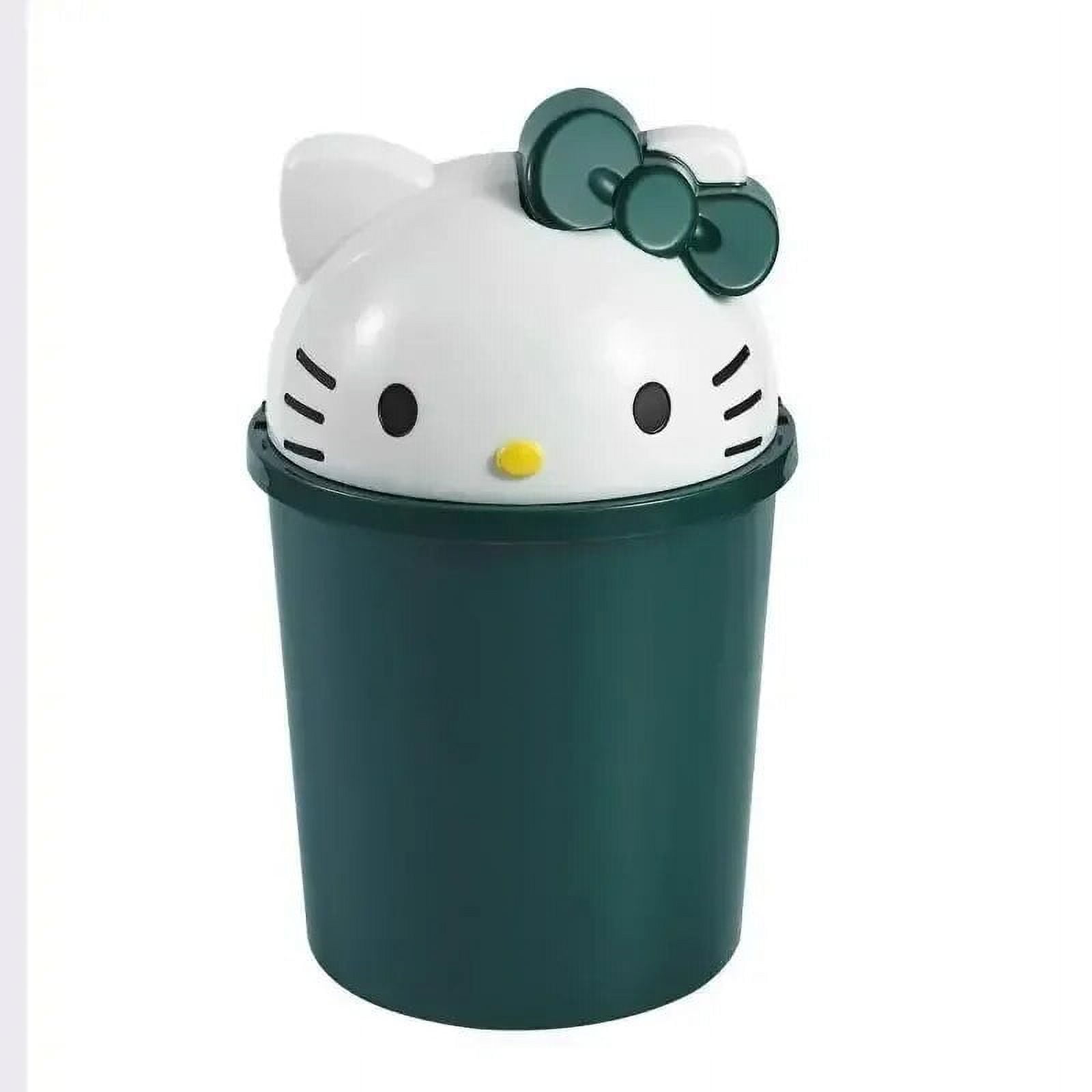New Sanrio Hello Kitty Dustbin Trash Can Rubbish Bin Garbage Binsanrio